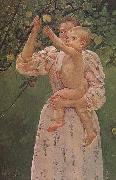 Mary Cassatt The Baby Reaching for  the apple Sweden oil painting artist